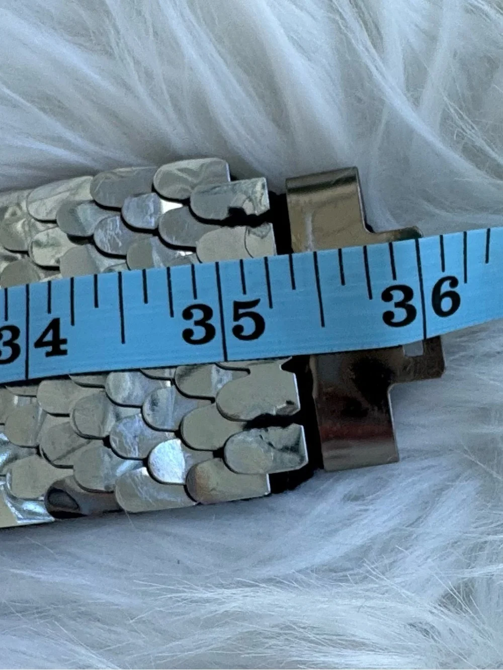 Vintage Silver Sequin Women's Belt